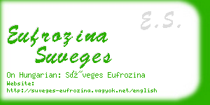 eufrozina suveges business card
